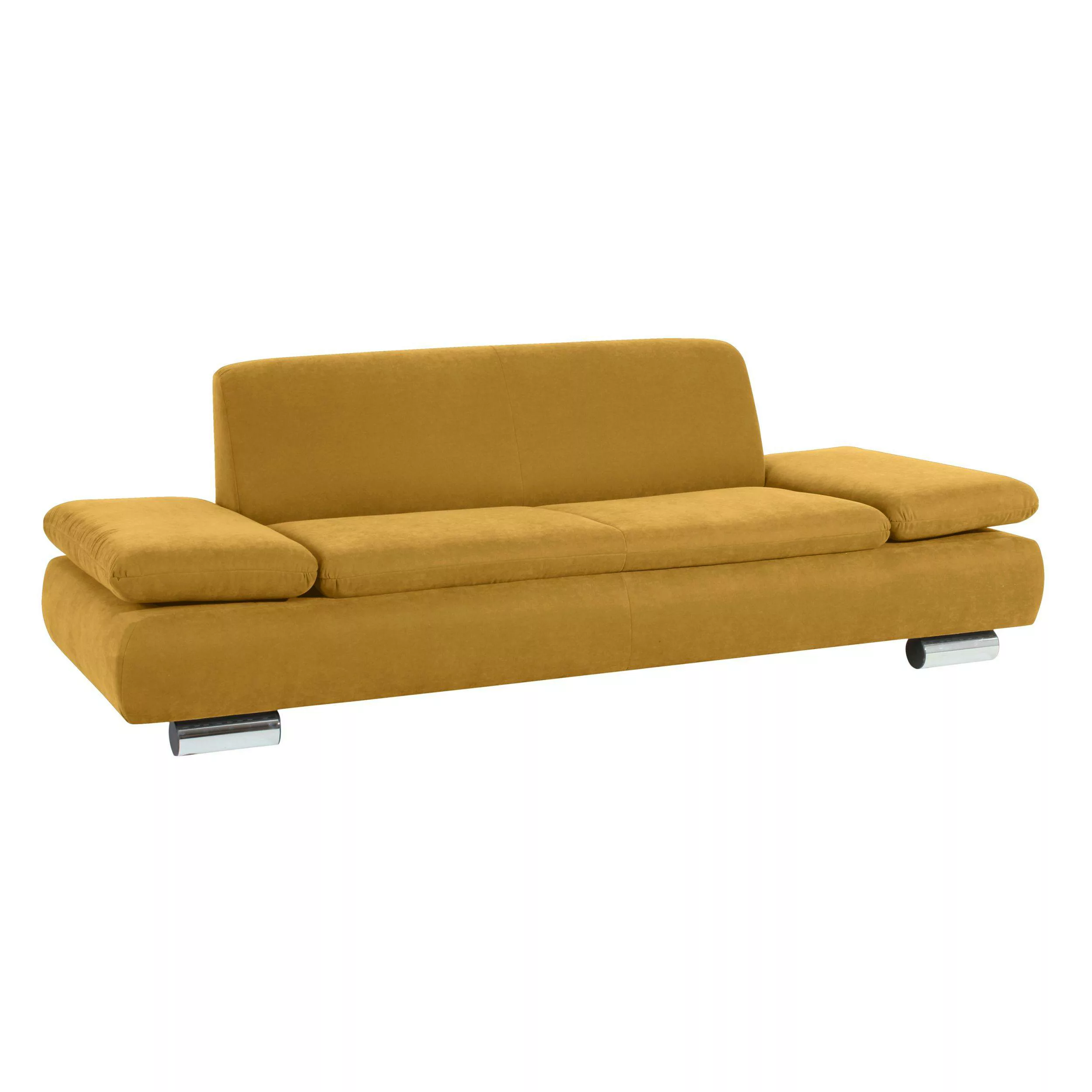 Max Winzer Sofa Terrence Veloursstoff - Anthrazit günstig online kaufen