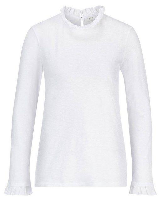 Rich & Royal T-Shirt Damen Longsleeve mit Rüschen (1-tlg) günstig online kaufen