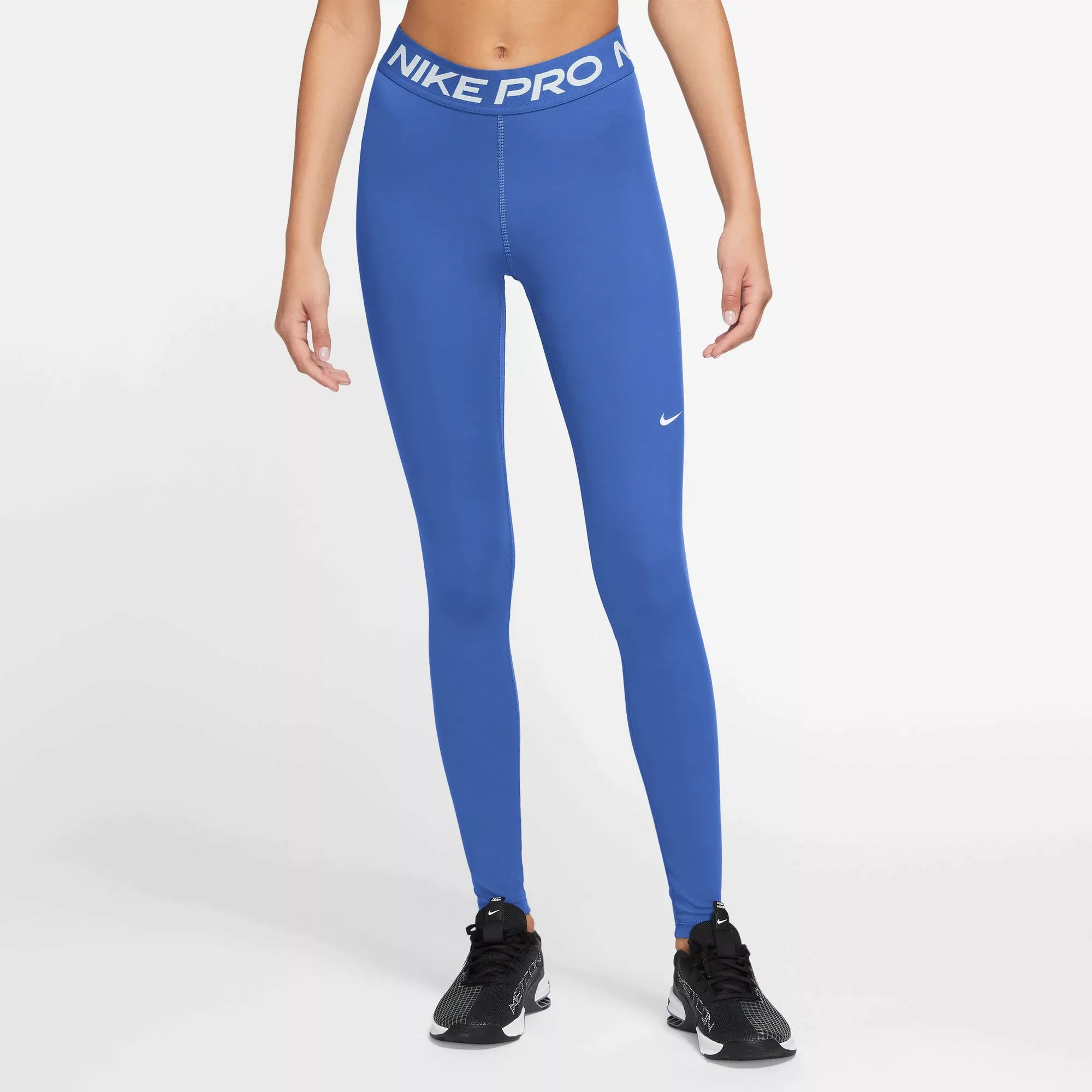 Nike Trainingstights "PRO WOMENS MID-RISE MESH-PANELED LEGGINGS" günstig online kaufen