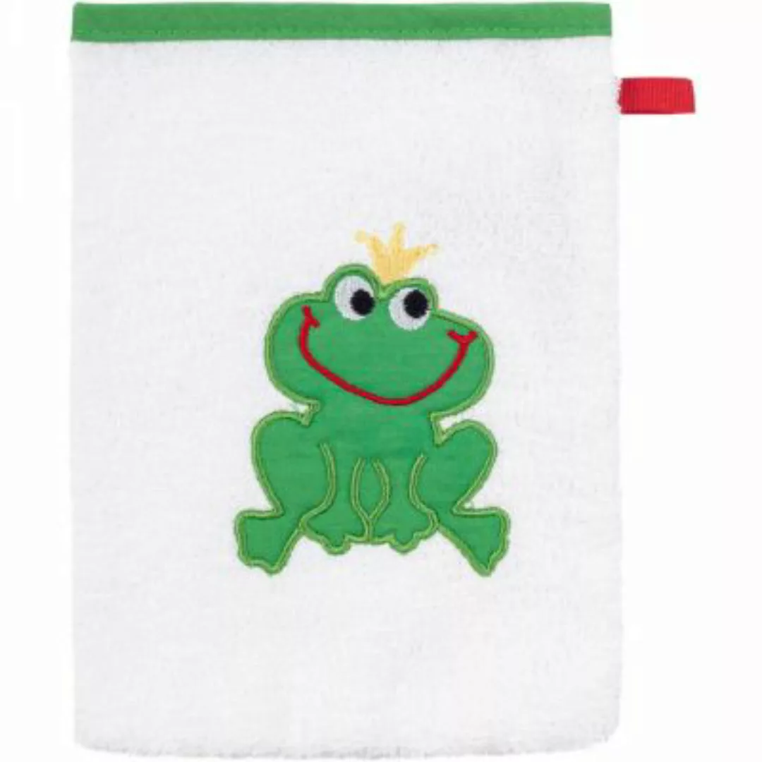Smithy Waschhandschuh Froschkönig weiß 16 x 21 cm Handtücher günstig online kaufen