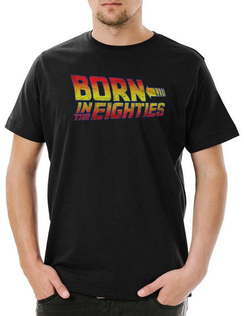 Urban Backwoods Print-Shirt Born In The Eighties Herren T-Shirt Achtziger 8 günstig online kaufen