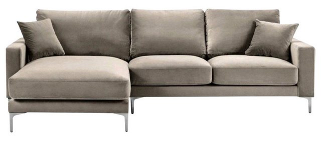 JVmoebel Ecksofa Sofas Stoff Wohnzimmer Design Couchen Polster Sofa Grau, M günstig online kaufen