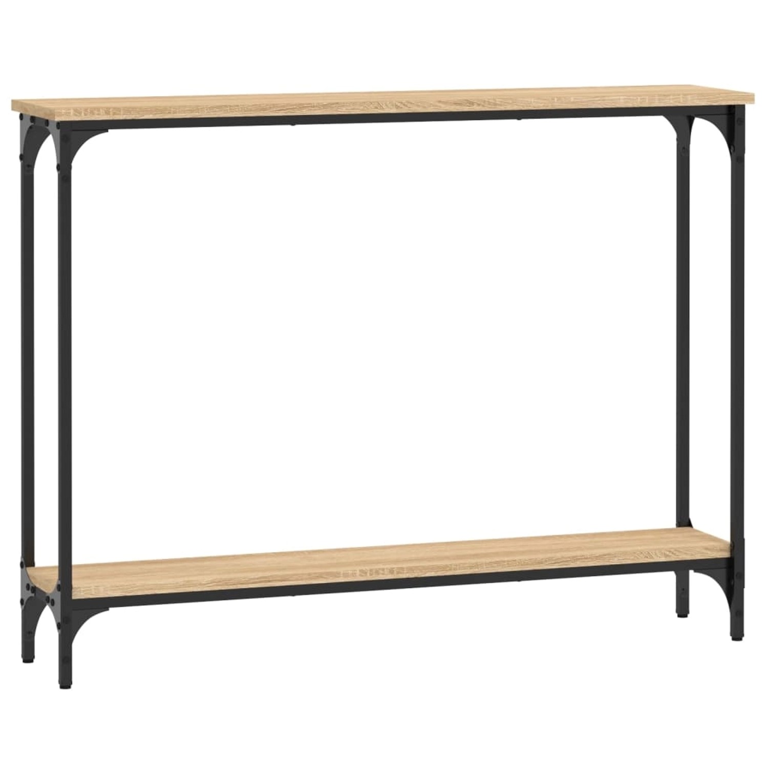 vidaXL Konsolentisch Sonoma-Eiche 100x22,5x75 cm Holzwerkstoff Modell 1 günstig online kaufen