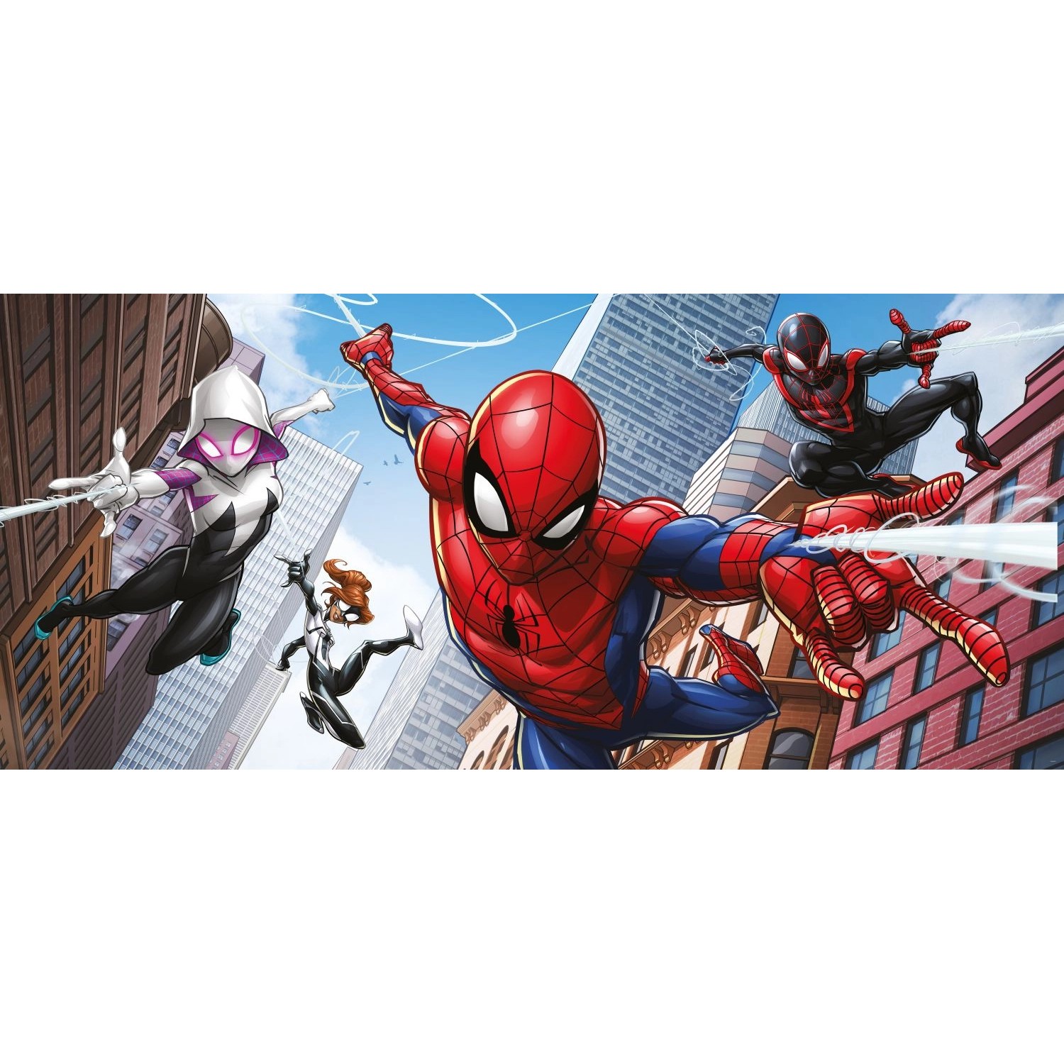 Sanders & Sanders Poster Spider-Man Rot Blau und Grau 0,9 x 2,02 m 601086 günstig online kaufen
