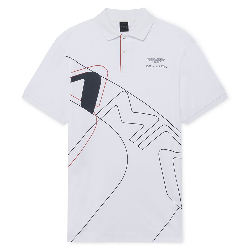 Hackett Aston Martin Racing Exploded Graphic Kurzarm-poloshirt L White günstig online kaufen