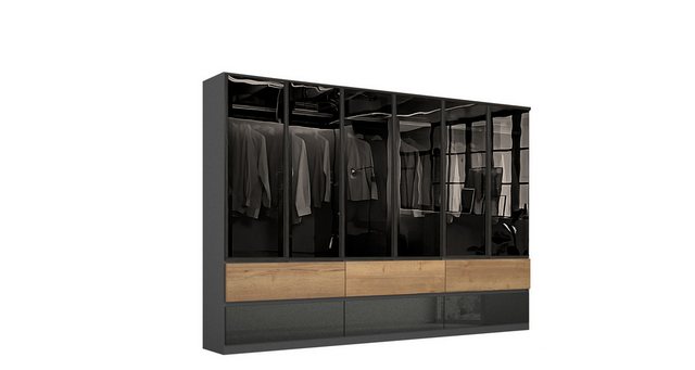 BENEDO MÖBEL Kleiderschrank Amsterdam 300cm mit Hochglanzfront (Spar-Set, i günstig online kaufen