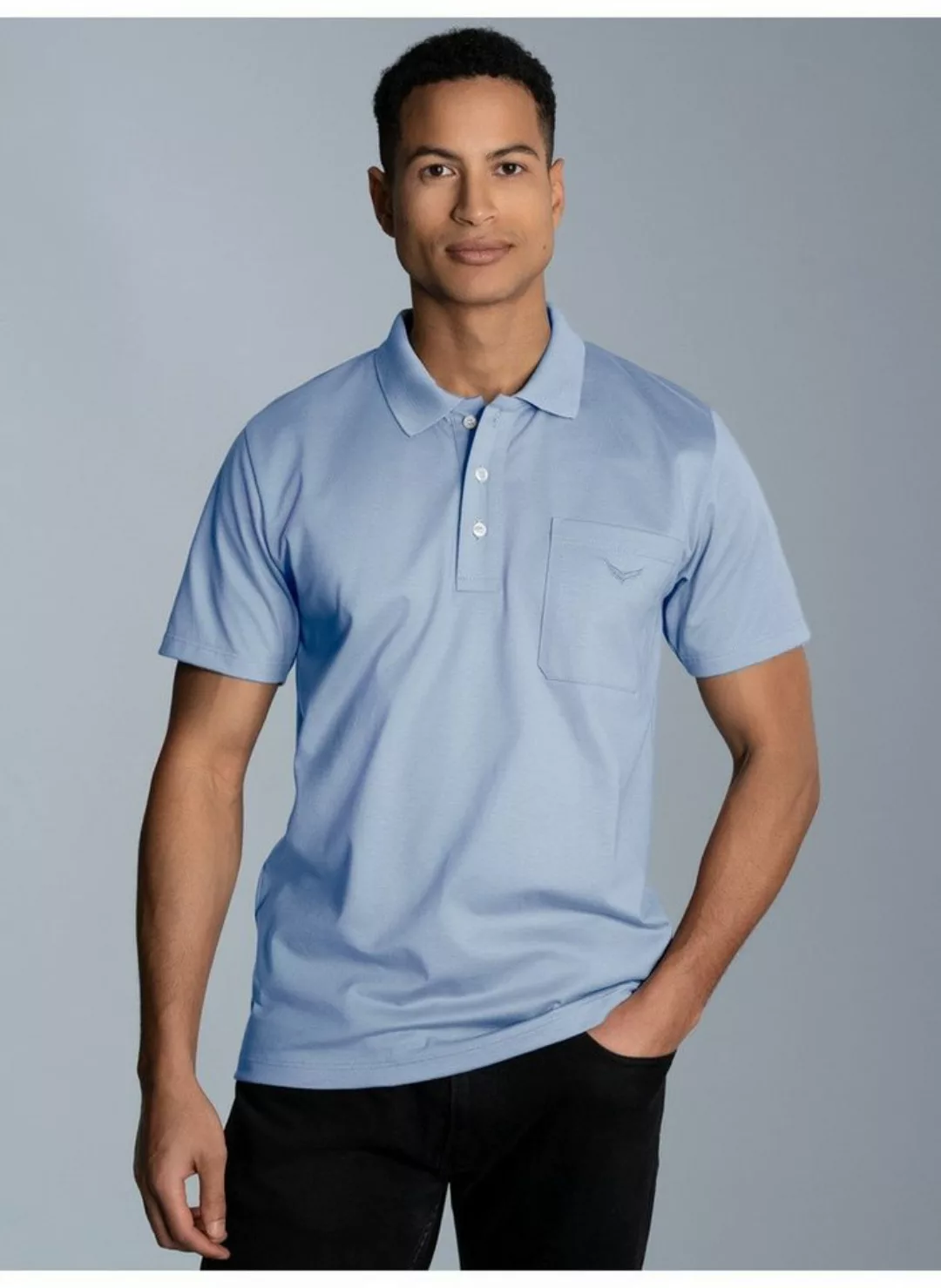 Trigema Poloshirt TRIGEMA Poloshirt aus Single-Jersey (1-tlg) günstig online kaufen