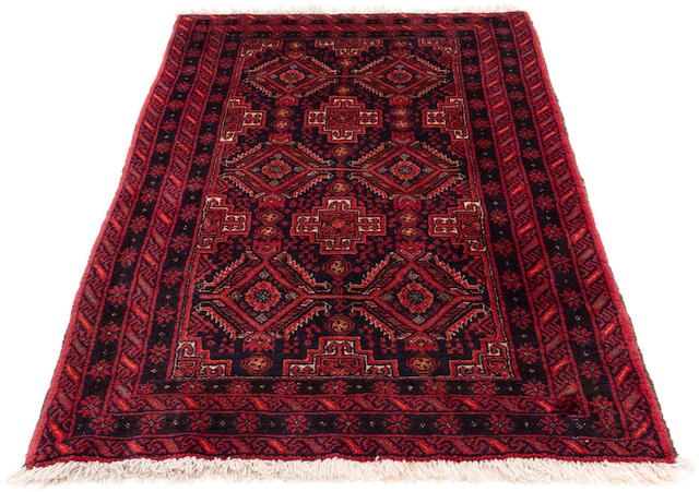 morgenland Orientteppich »Belutsch - 169 x 136 cm - dunkelrot«, rechteckig, günstig online kaufen