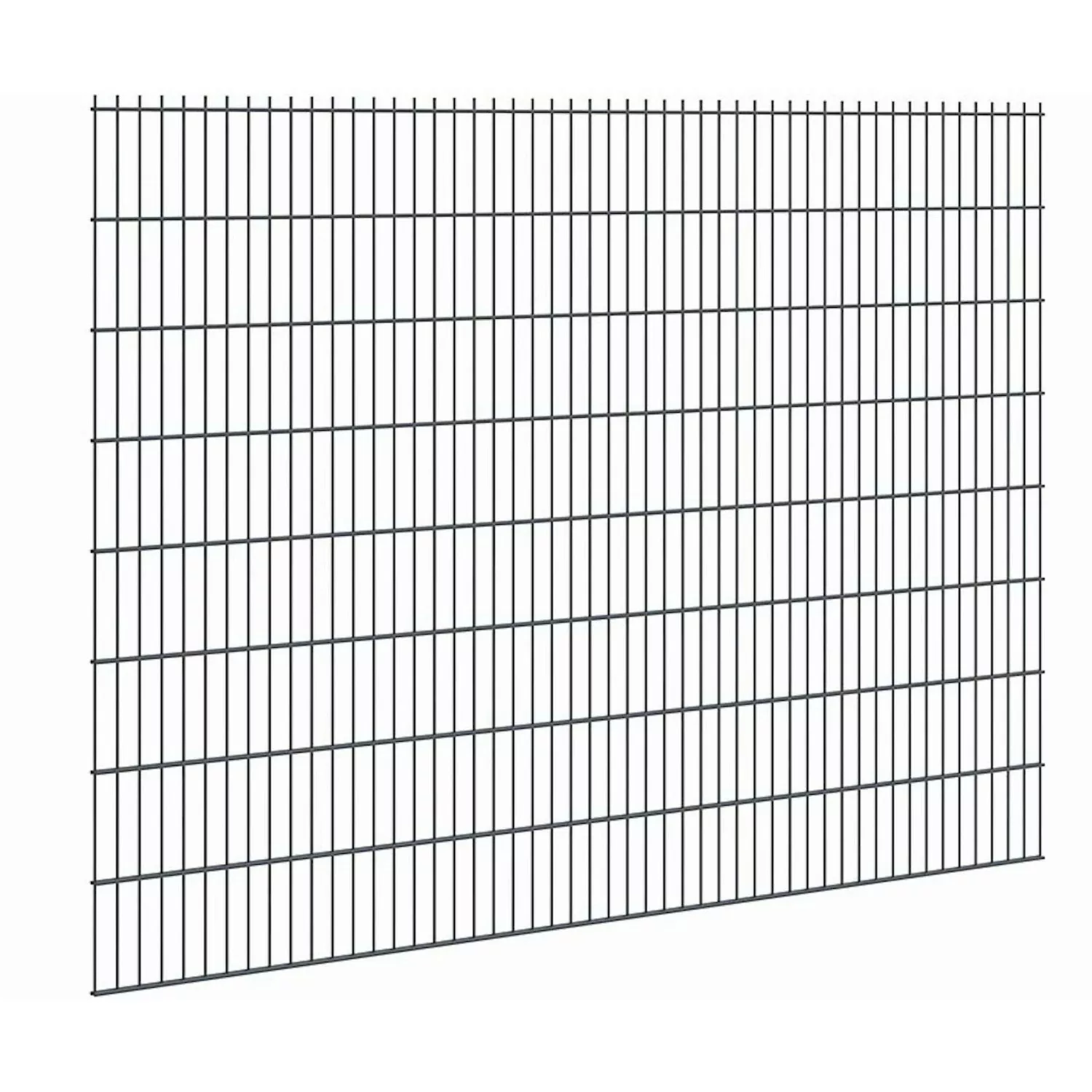 Doppelstabmattenzaun Stärke 8/6/8 Anthrazit 163 x 251 cm günstig online kaufen