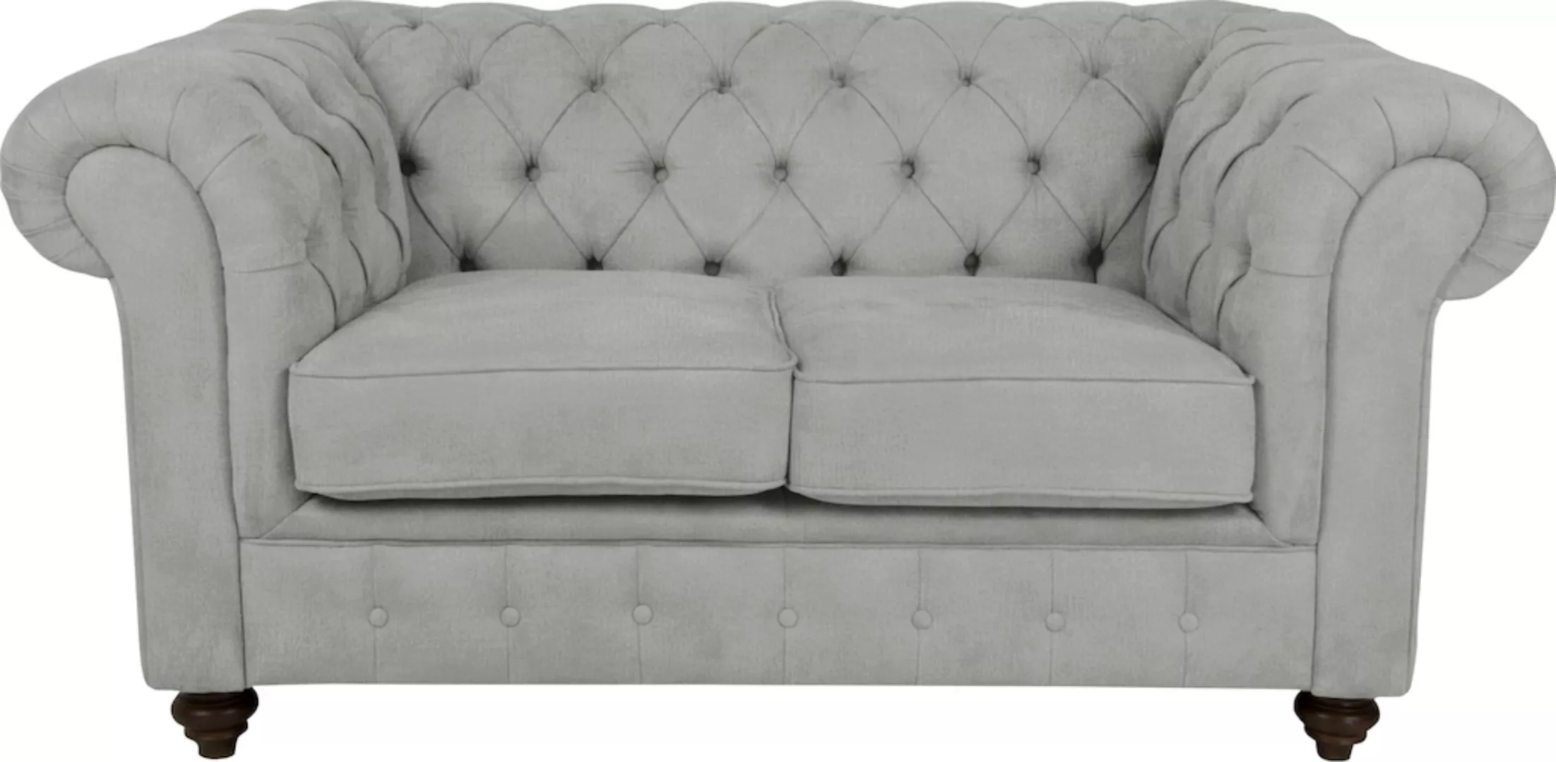 Home affaire Chesterfield-Sofa "Duc 2-Sitzer", hochwertige Knopfheftung im günstig online kaufen