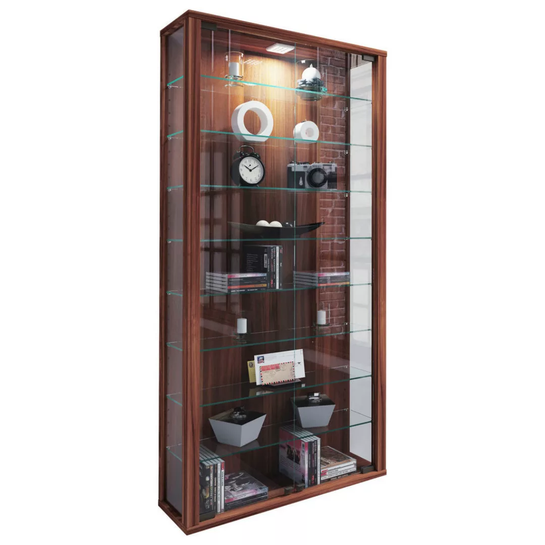 Vitrine Vitrosa Maxi nussbaum Nachbildung Holzwerkstoff Glas B/H/T: ca. 59x günstig online kaufen