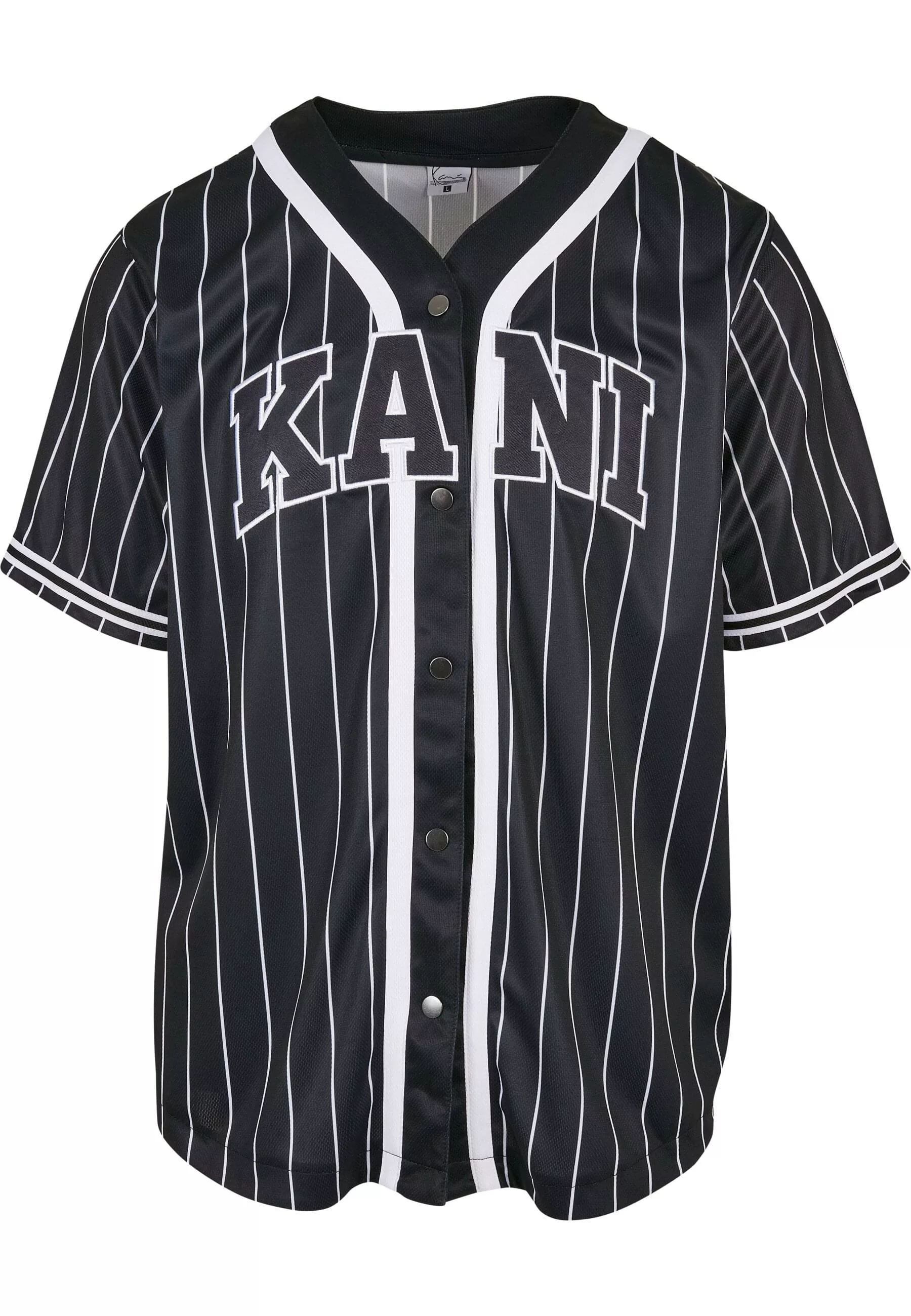 Karl Kani Langarmhemd "Karl Kani Herren KM221-115-1 Serif Pinstripe Basebal günstig online kaufen