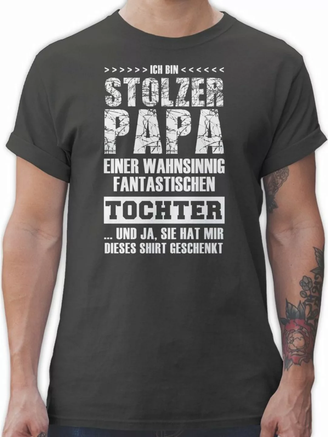 Shirtracer T-Shirt Stolzer Papa Fantastischen Tochter Papa günstig online kaufen