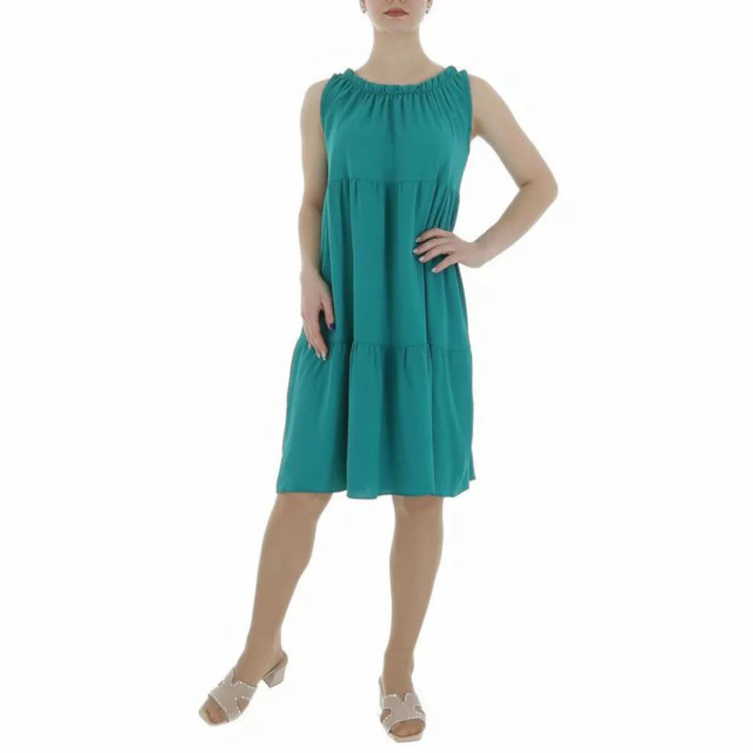 Ital-Design Sommerkleid Damen Freizeit Stufenkleid (86164328) Crinkle-Optik günstig online kaufen