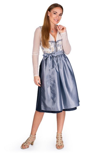 MarJo Dirndl Midi Dirndl 2tlg. - BEA - vanilla/navy/light denim günstig online kaufen