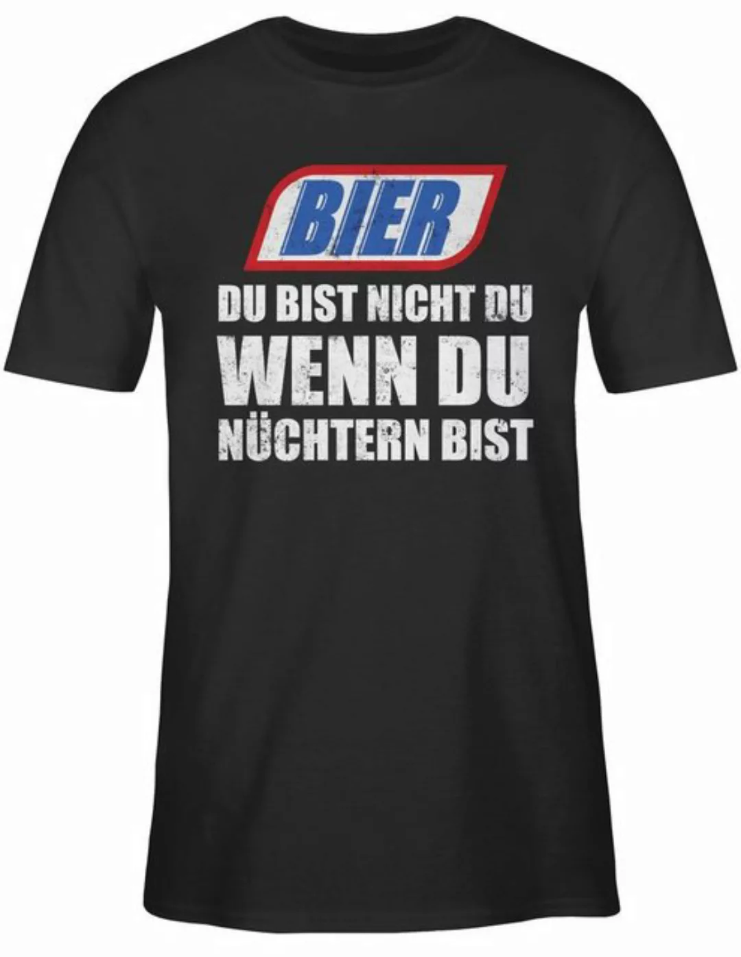 Shirtracer T-Shirt Bier Du bist nicht du wenn du nüchtern bist Vintage Part günstig online kaufen