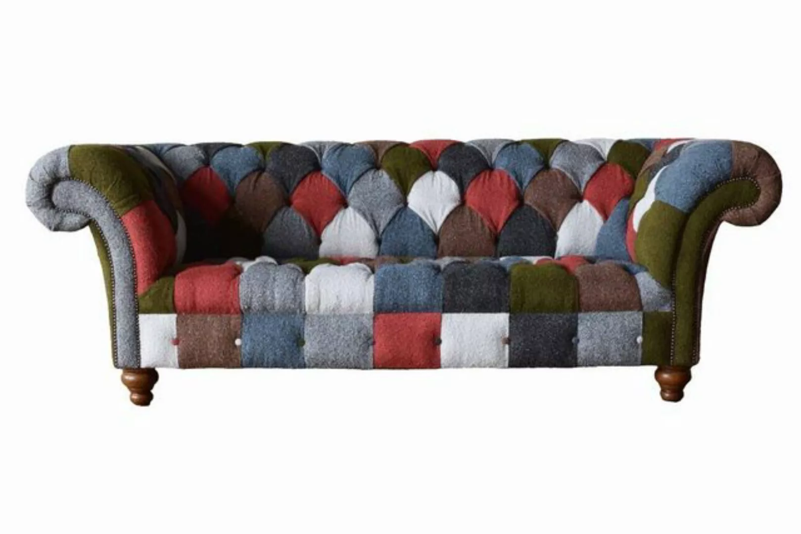 JVmoebel Chesterfield-Sofa 3-SITZER SOFA HANDGEFERTIGT AUS CHESTERFIELD HAN günstig online kaufen