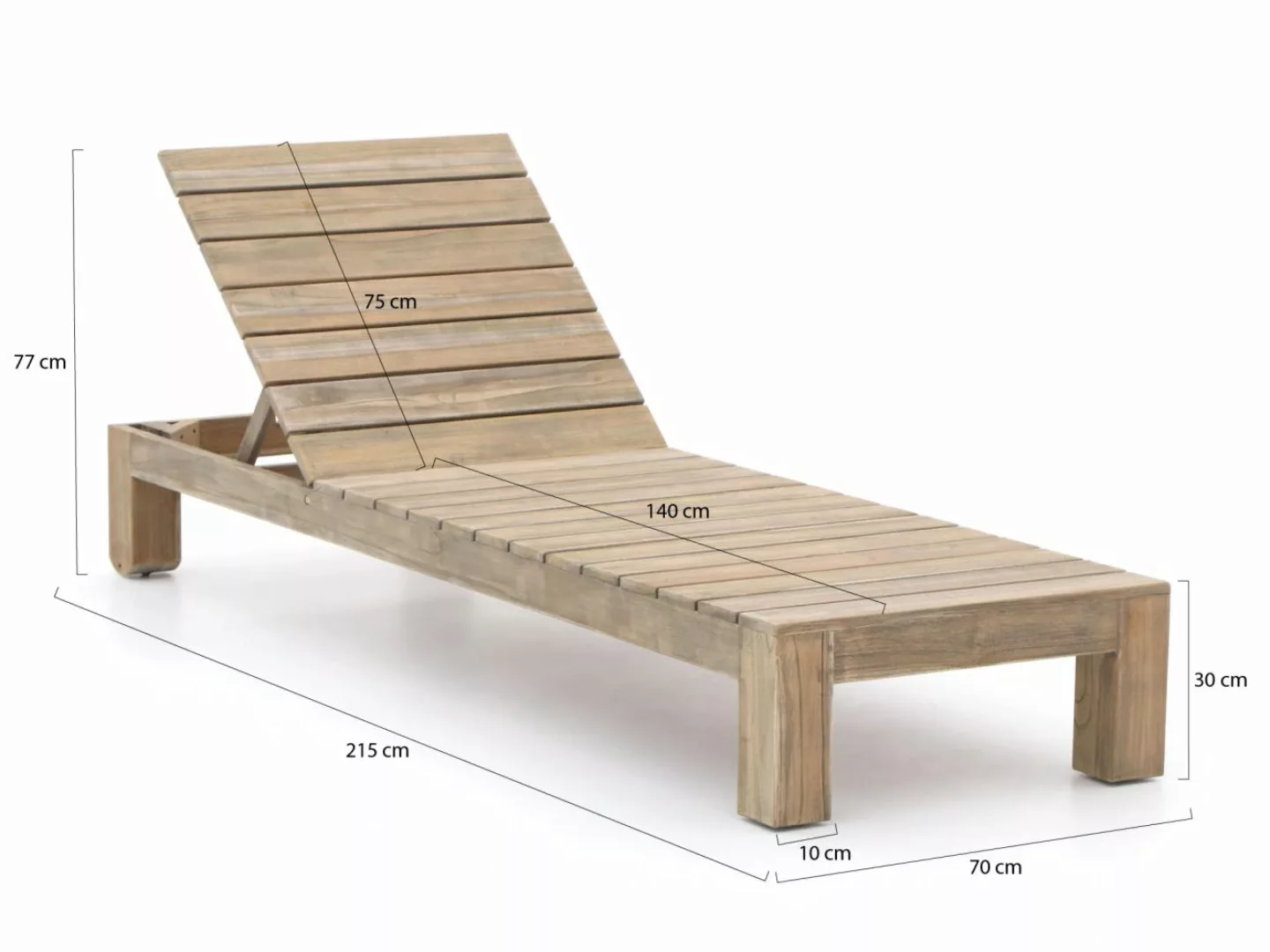 ROUGH-X Gartenliegen-Set 3-teilig günstig online kaufen