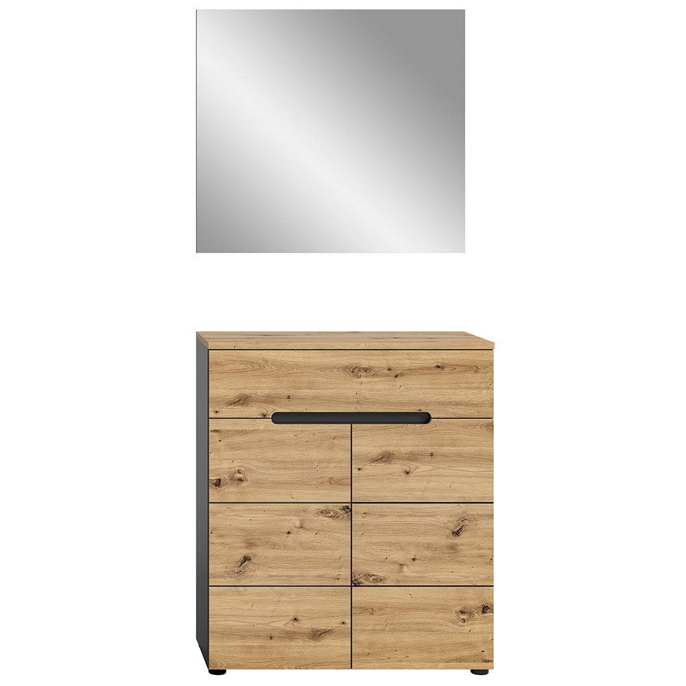 Lomadox Garderoben-Set CORTONA-158, (Spar-Set, 2-St., Schuhkommode günstig online kaufen