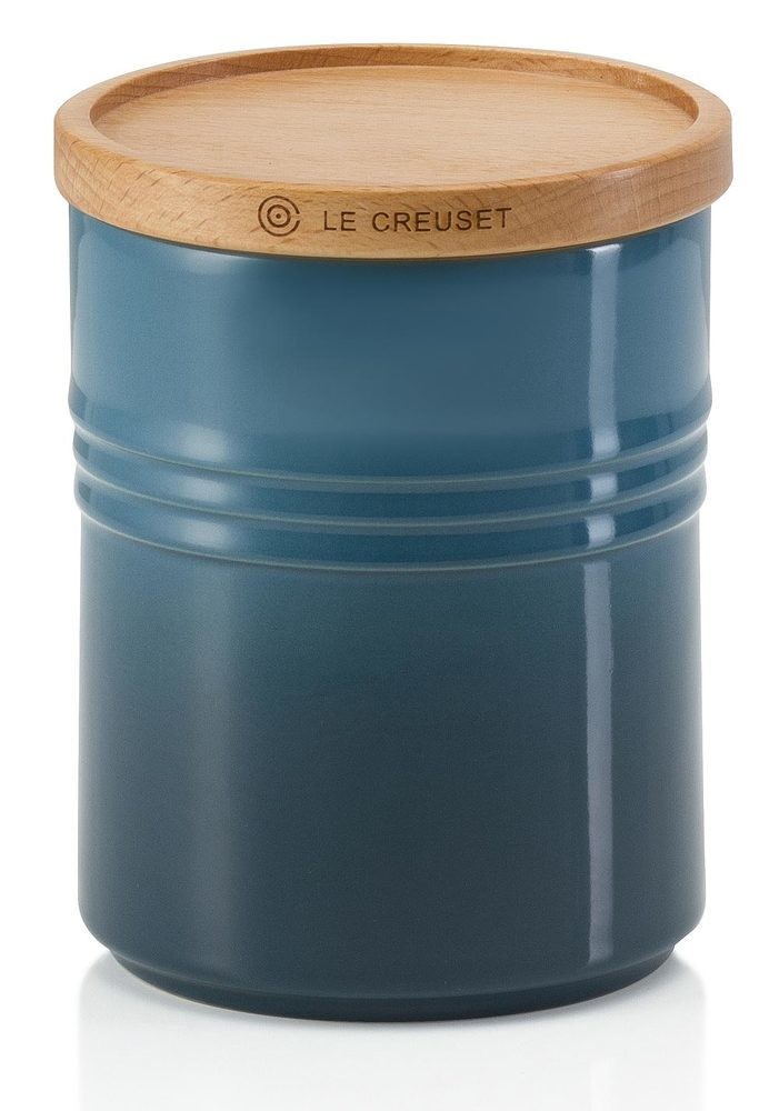 Le Creuset Vorratsdose mit Holzdeckel Deep Teal 540ml günstig online kaufen