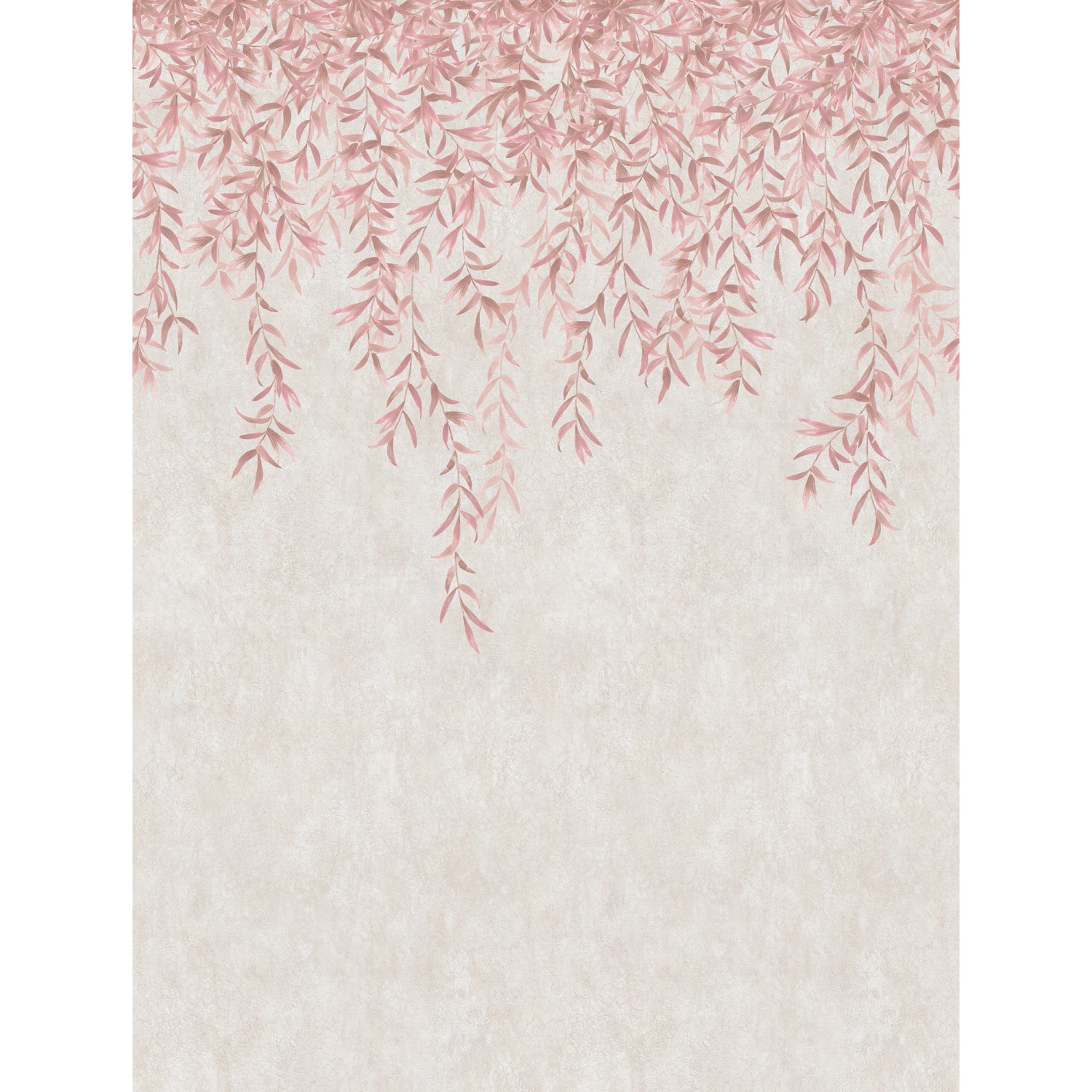 Sanders & Sanders Fototapete Blätter Rosa und Beige 53 cm x 2,8 m 640271 günstig online kaufen