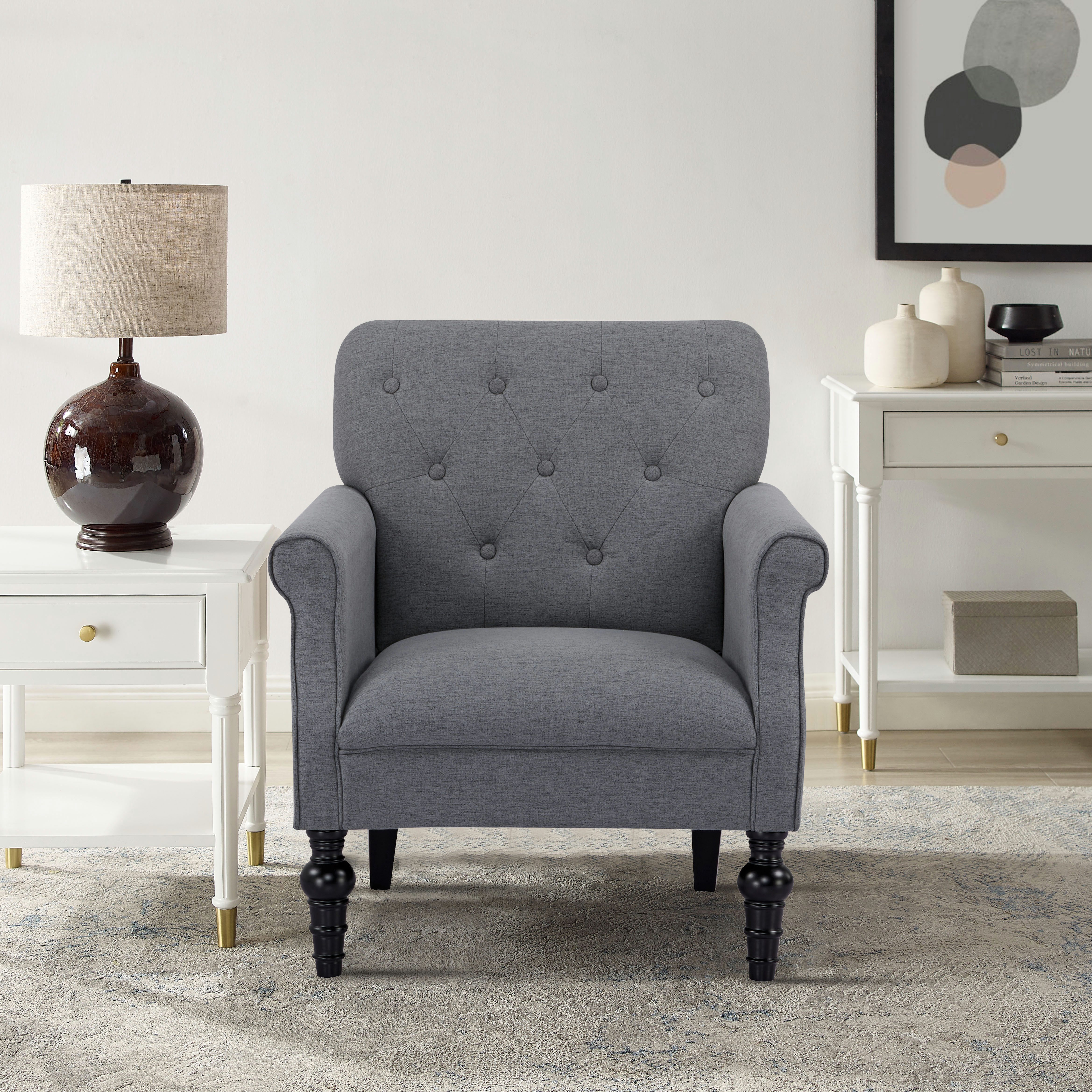 Home affaire Sessel "RANNA, Sessel Wohnzimmer in Chesterfield-Optik", mit K günstig online kaufen