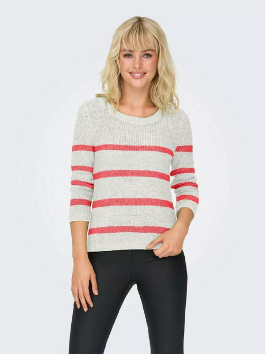 ONLY Strickpullover ONLGeena (1-tlg) Lochmuster günstig online kaufen