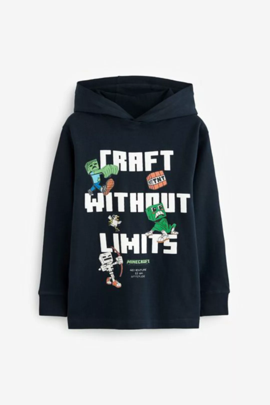 Next Kapuzensweatshirt Lizenziertes Kapuzen-T-Shirt, Minecraft (1-tlg) günstig online kaufen