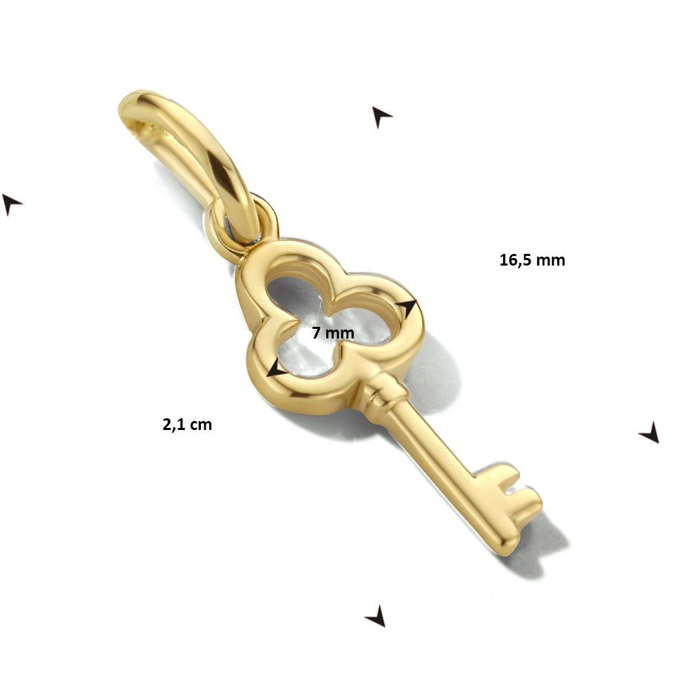 NICEANDnoble Kettenanhänger 585er Gelbgold Kettenanhänger Schlüssel, günstig online kaufen
