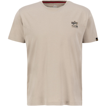 Alpha Industries  T-Shirts & Poloshirts Camo Logo Puff Print Backprint T-Sh günstig online kaufen