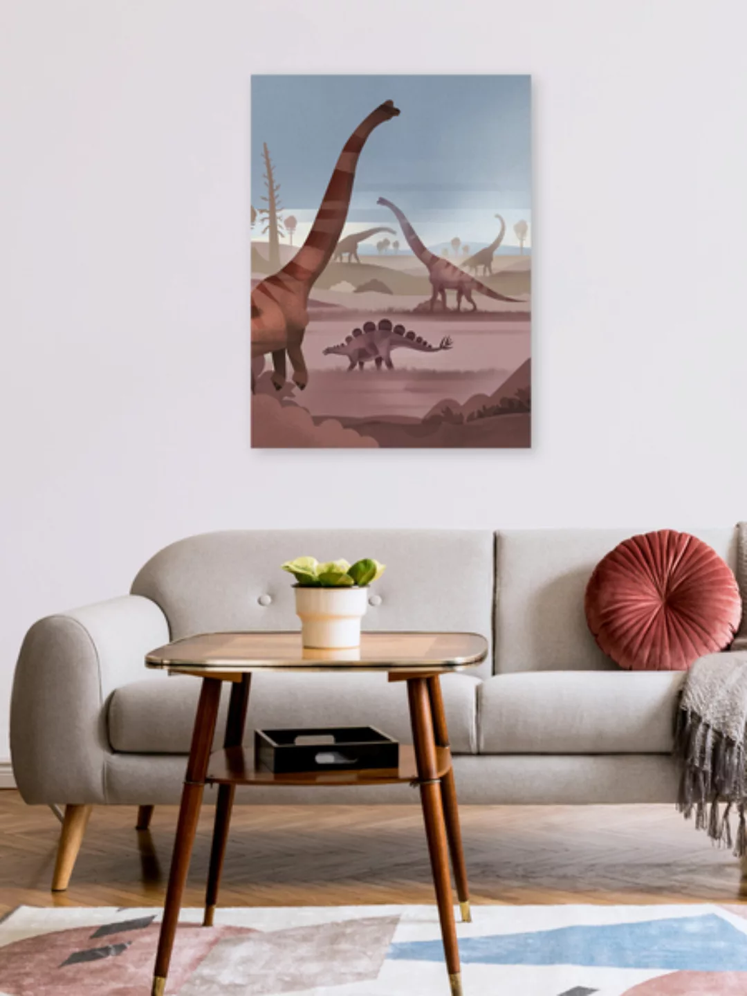 Poster / Leinwandbild - Dinosaurier-tal günstig online kaufen