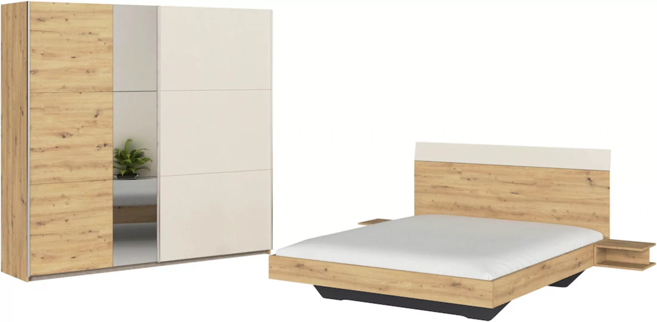 rauch Schlafzimmer-Set "Monza", mit Schwebetürenschrank Breite 218 cm, Bett günstig online kaufen