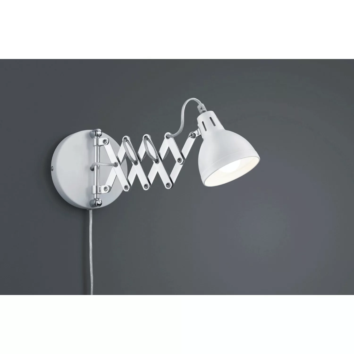 Reality LED-Wandleuchte Scissor Weiß Matt Metall günstig online kaufen