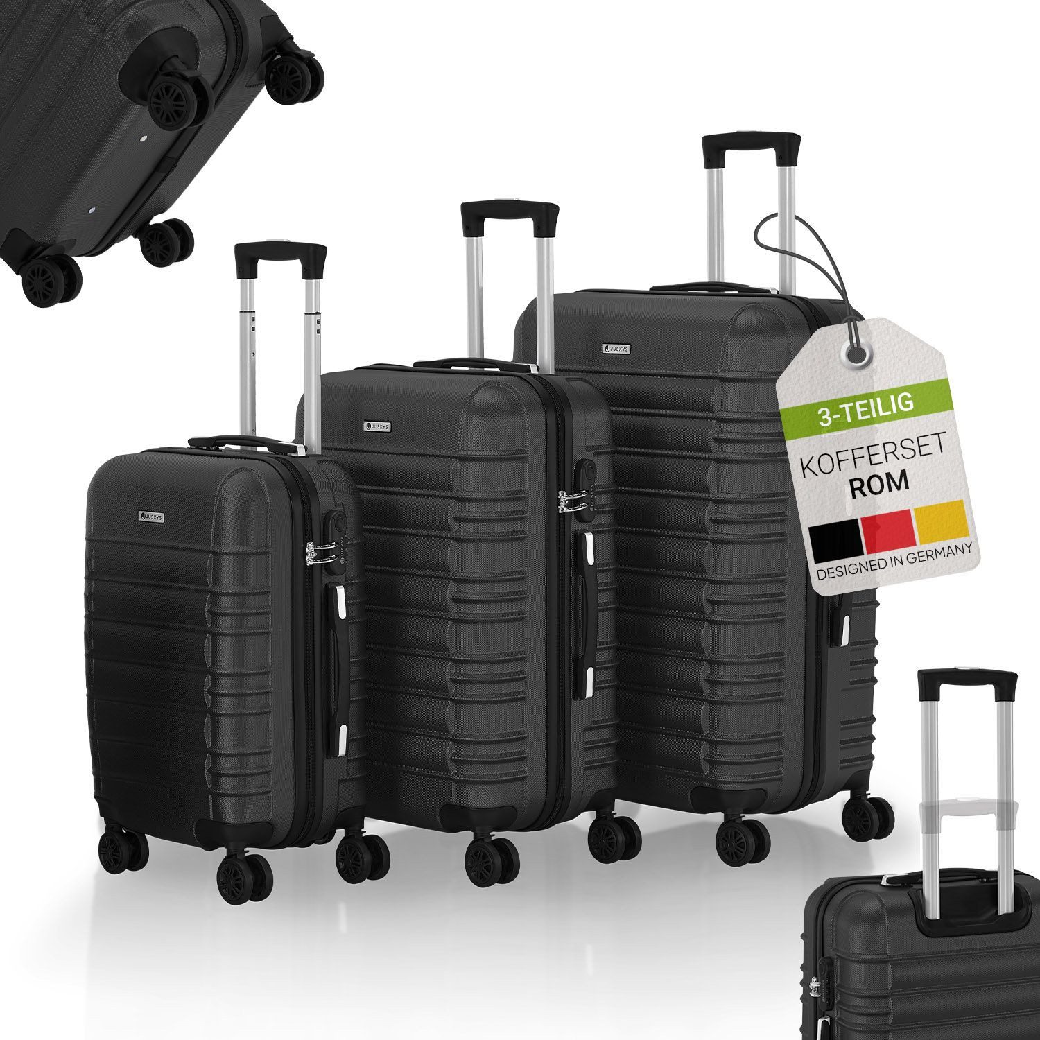 Juskys Trolleyset Rom, 4 Rollen, (3 günstig online kaufen