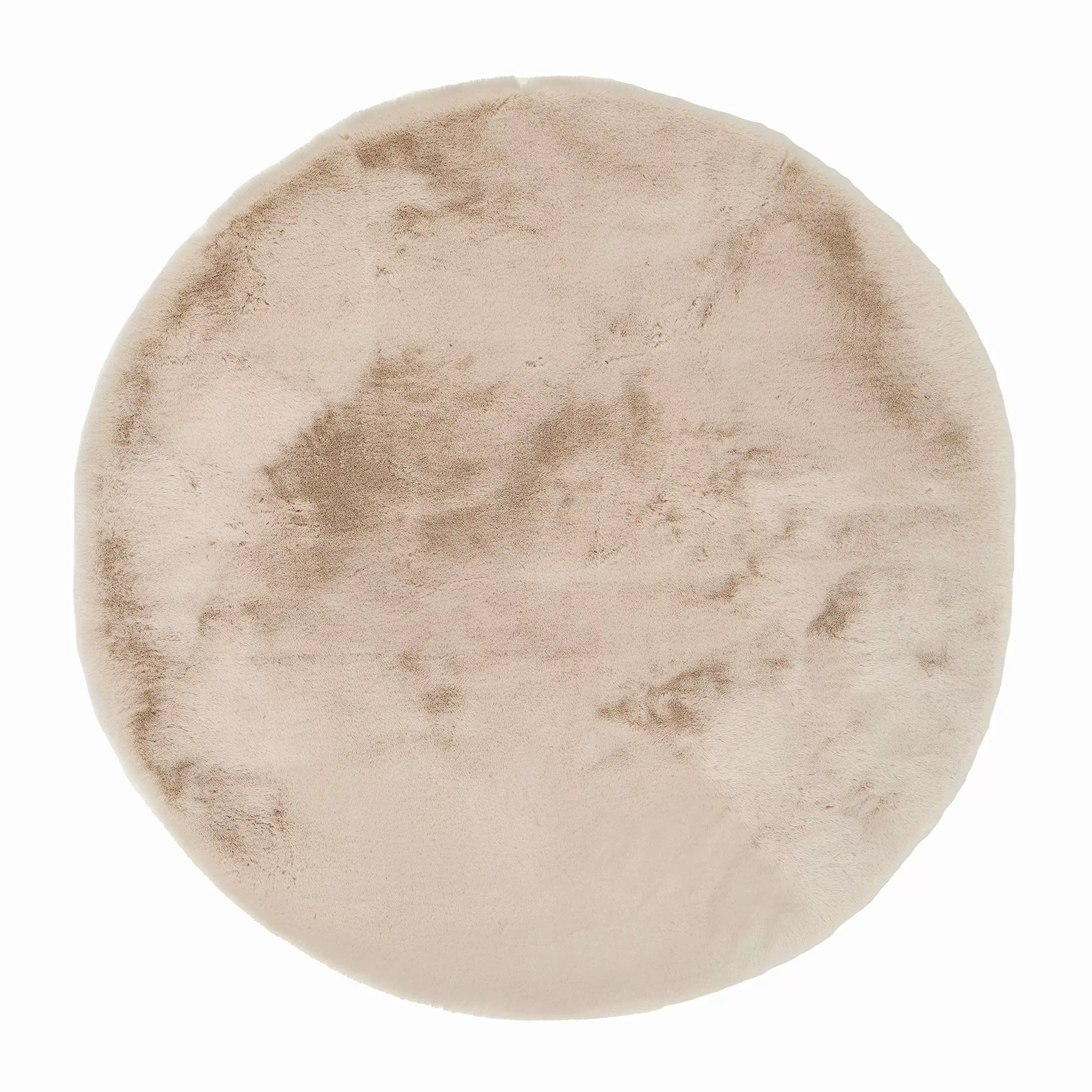 OCI DIE TEPPICHMARKE Teppich »ROCKY SOFT«, rund, 35 mm Höhe, Kunstfell, wei günstig online kaufen
