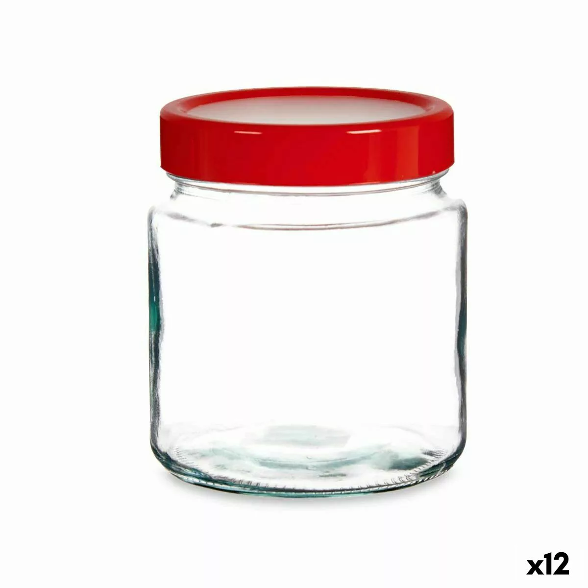 Gefäß Rot Durchsichtig Glas Polypropylen (1 L) (12 Stück) günstig online kaufen