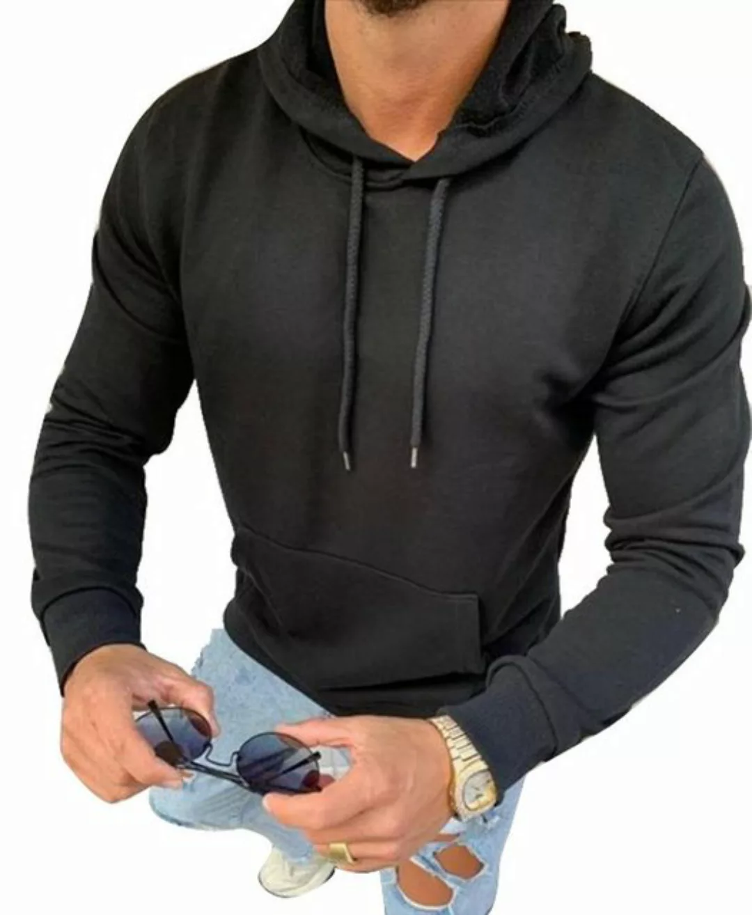 Megaman Jeans Kapuzenpullover Kapuzenpullover Herren Hoodie Kapuzensweatshi günstig online kaufen