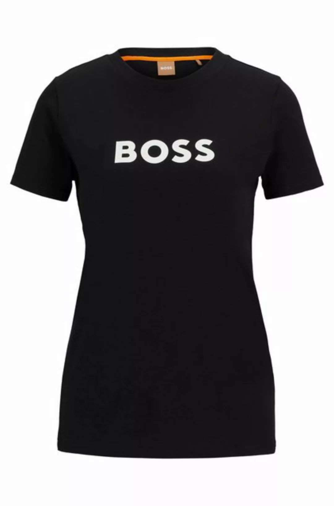 BOSS ORANGE T-Shirt mit kontrastfarbenem BOSS-Schriftzug günstig online kaufen