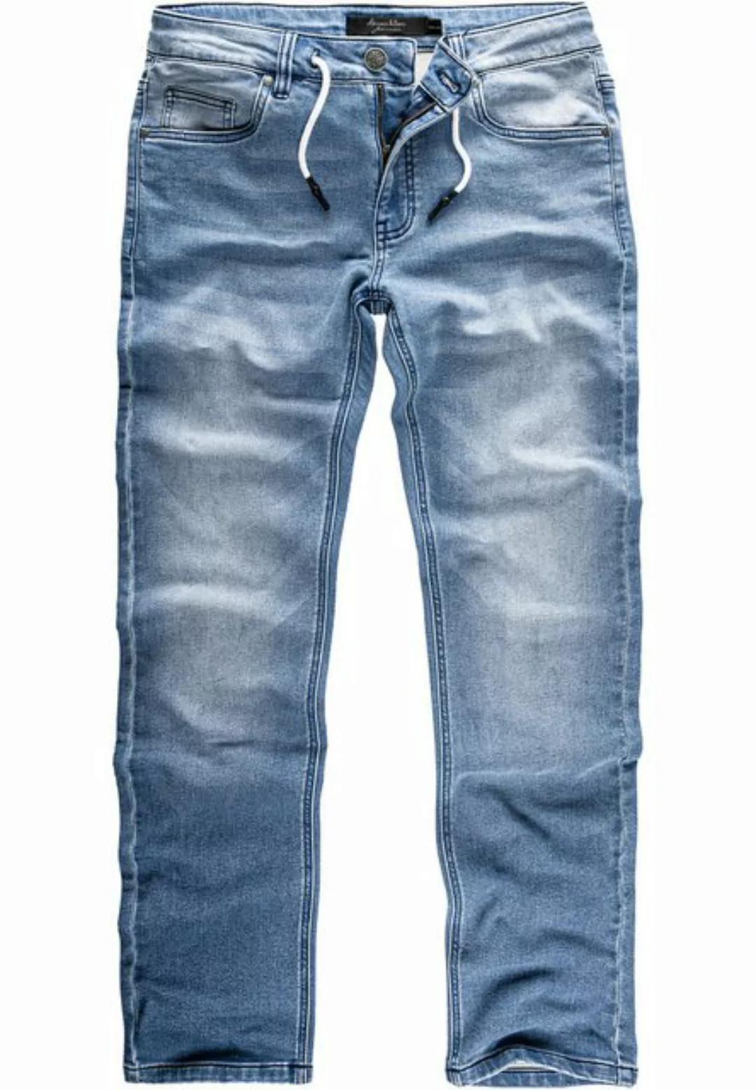 Amaci&Sons Straight-Jeans COPPELL Sweathose im Denim Look Herren Sweathose günstig online kaufen