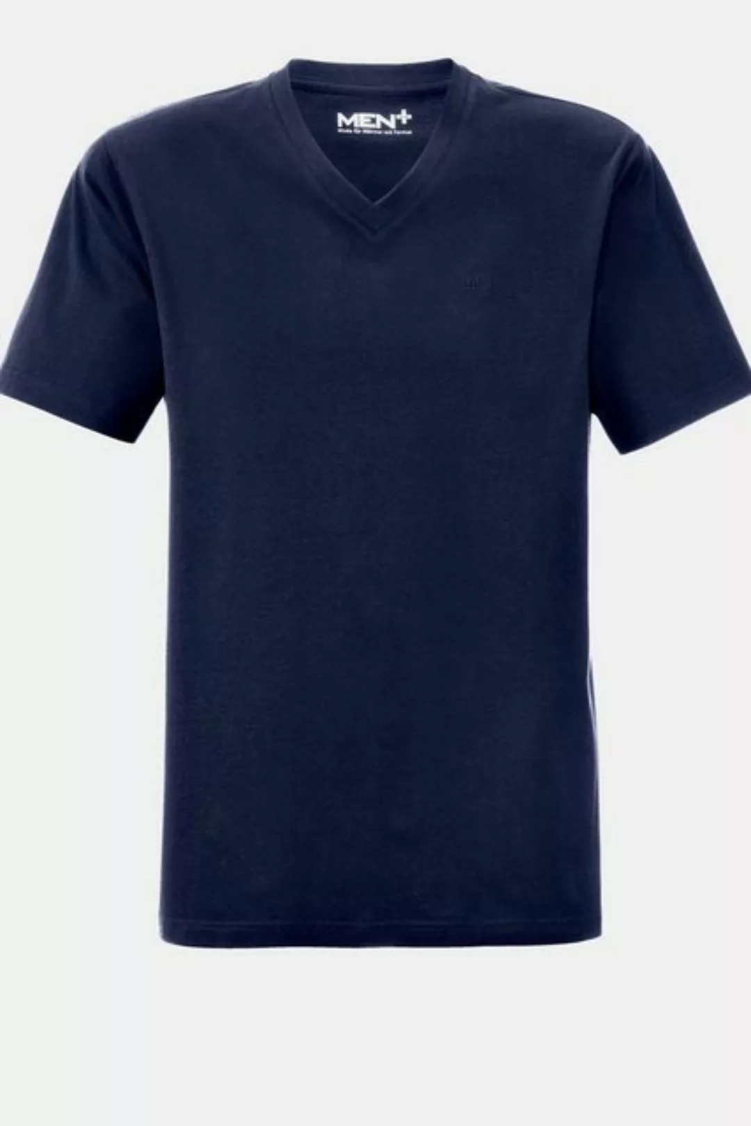 Men Plus T-Shirt Men+ T-Shirt Halbarm V-Ausschnitt günstig online kaufen