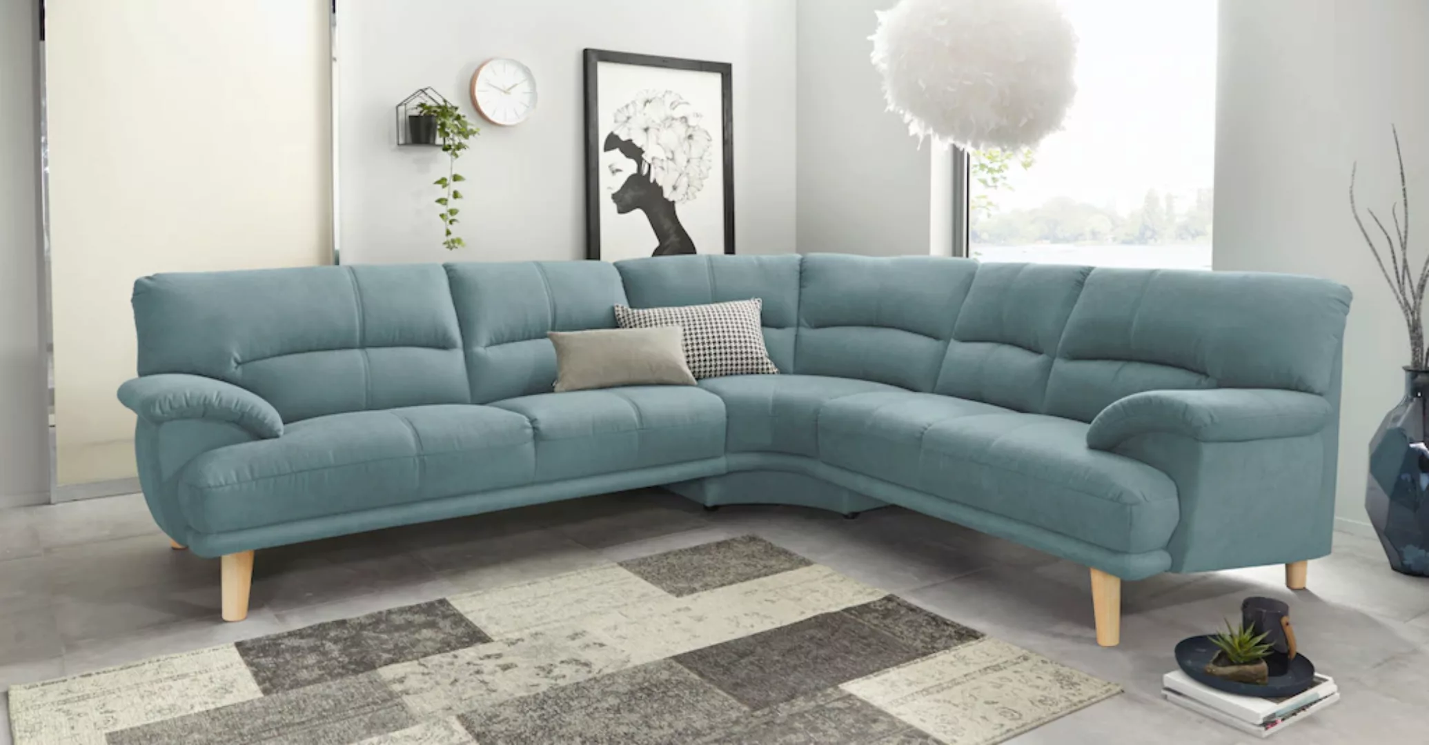 TRENDMANUFAKTUR Polsterecke "Cecilia, italienisches Designsprache, modern u günstig online kaufen