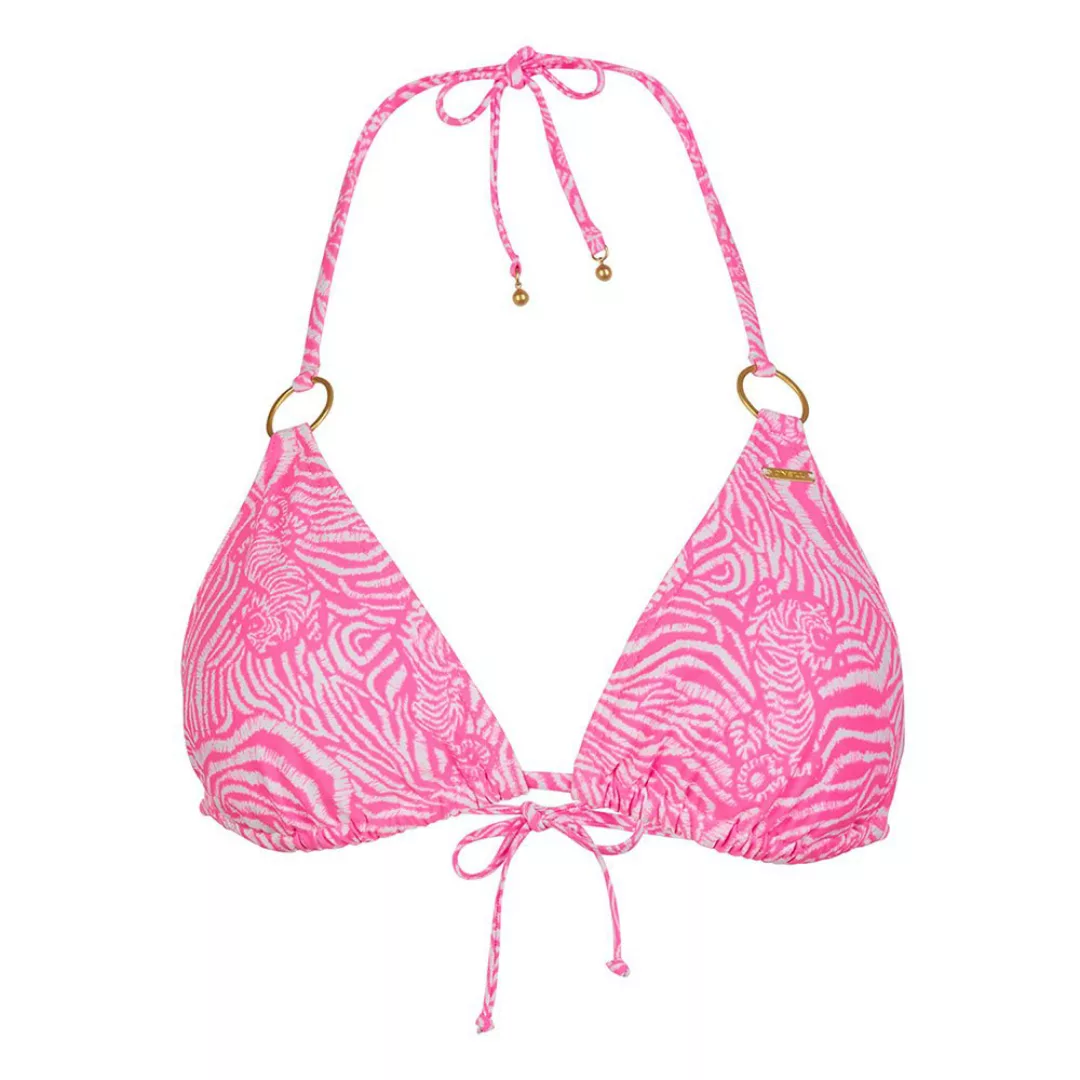 O´neill Capri Bikini Oberteil 40 White All Over Print / Pink / Purple günstig online kaufen