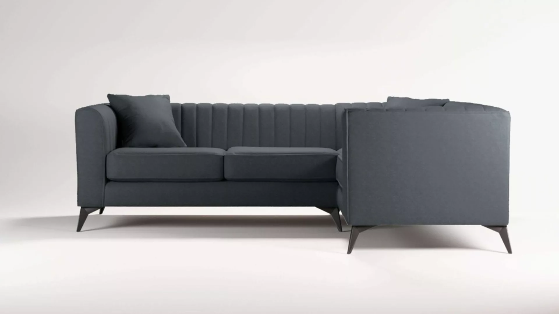 Places of Style Ecksofa »MATTHEW L-Form ideal für kleine Räume, Maße B/T/H: günstig online kaufen