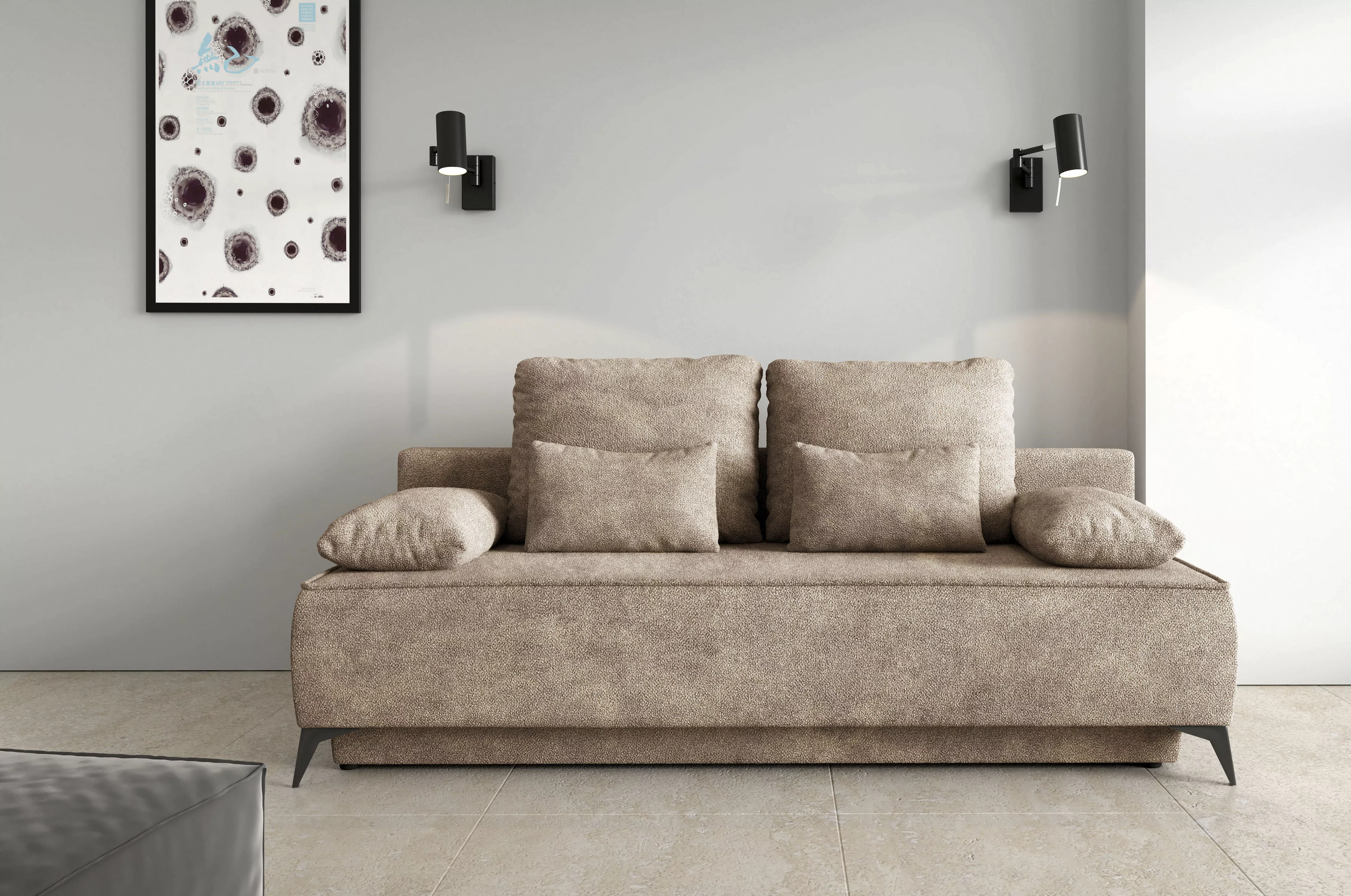 WERK2 Schlafsofa "Indira", 2-Sitzer Sofa & Schlafcouch günstig online kaufen