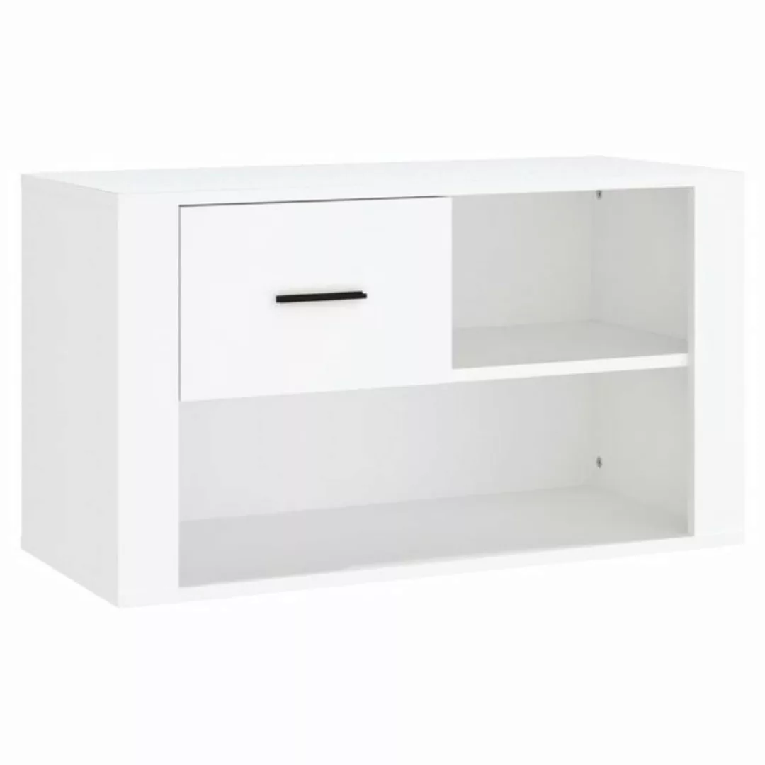 furnicato Schuhschrank Weiß 80x35x45 cm Holzwerkstoff günstig online kaufen