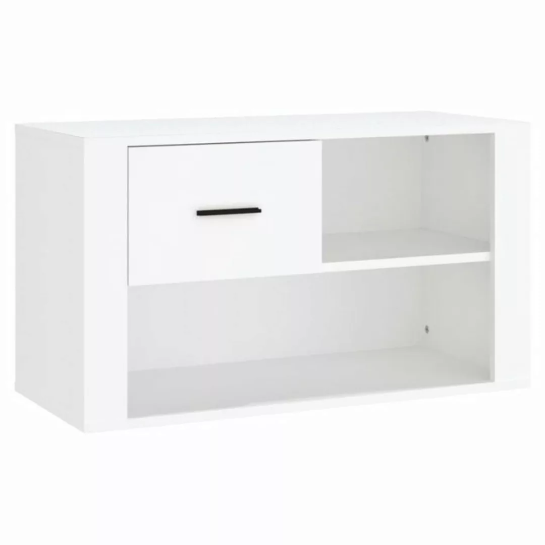 furnicato Schuhschrank Weiß 80x35x45 cm Holzwerkstoff (1-St) günstig online kaufen