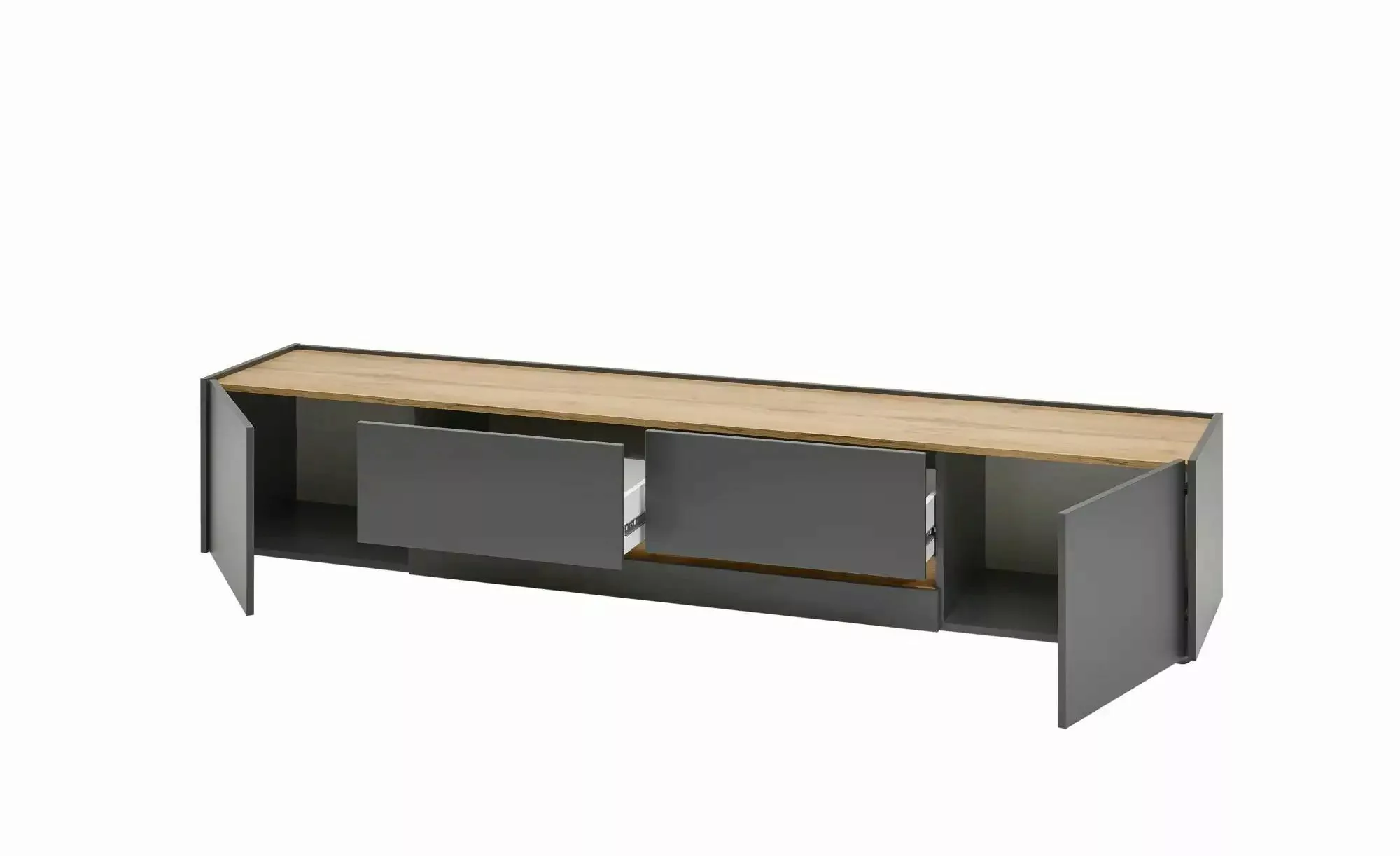 Lowboard  Cande ¦ grau ¦ Maße (cm): B: 220 H: 45 Kommoden & Sideboards > Lo günstig online kaufen