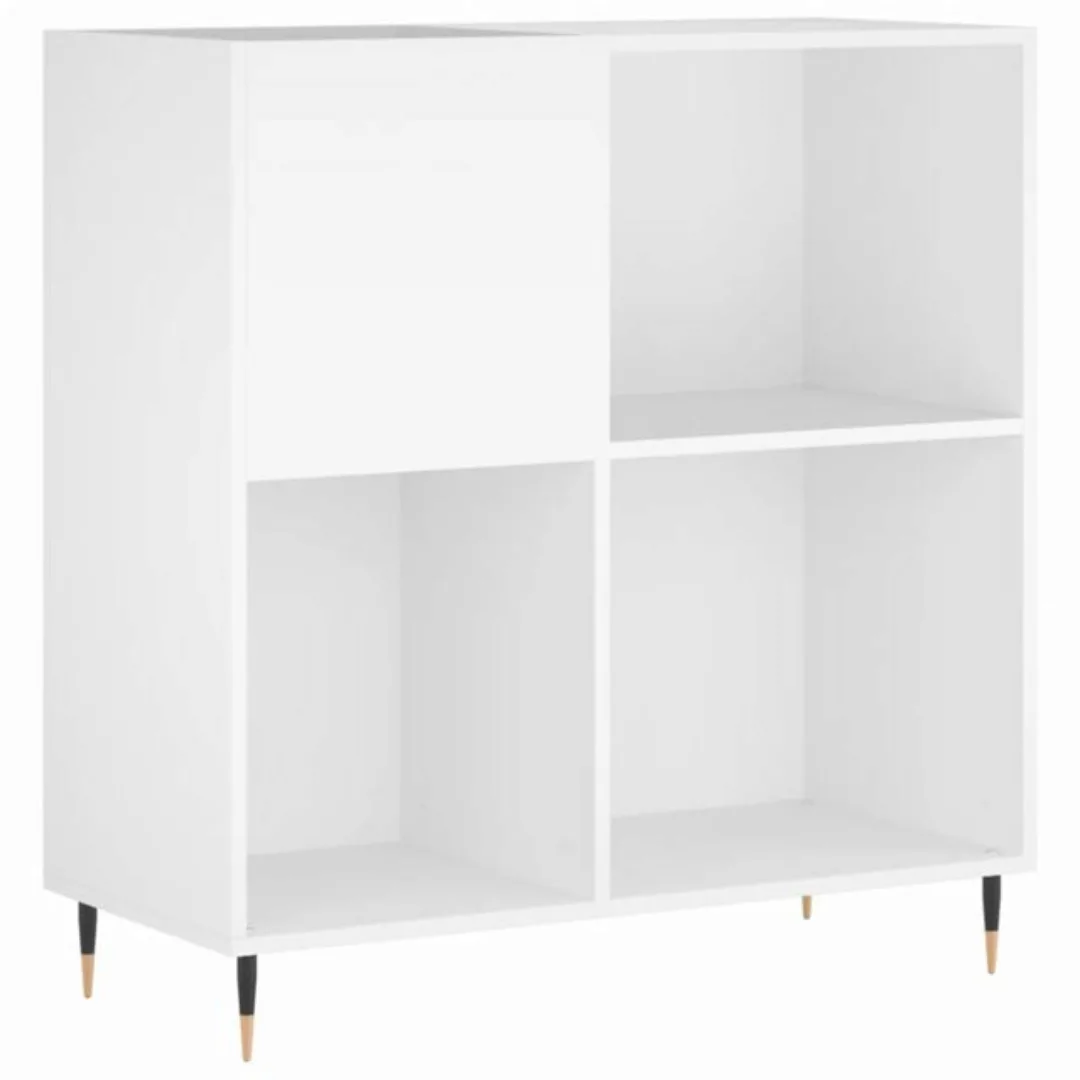 vidaXL Beistellschrank Plattenschrank Weiß 84,5x38x89 cm Holzwerkstoff günstig online kaufen