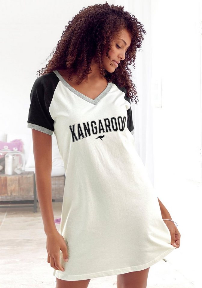 KangaROOS Bigshirt mit kontrastfarbenen Raglanärmeln günstig online kaufen