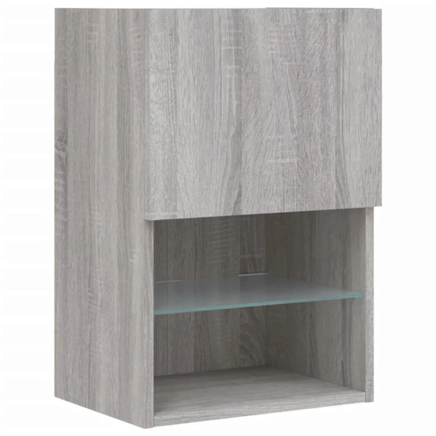 VidaXL TV-Schrank mit LED-Leuchten Grau Sonoma 40,5x30x60 cm günstig online kaufen